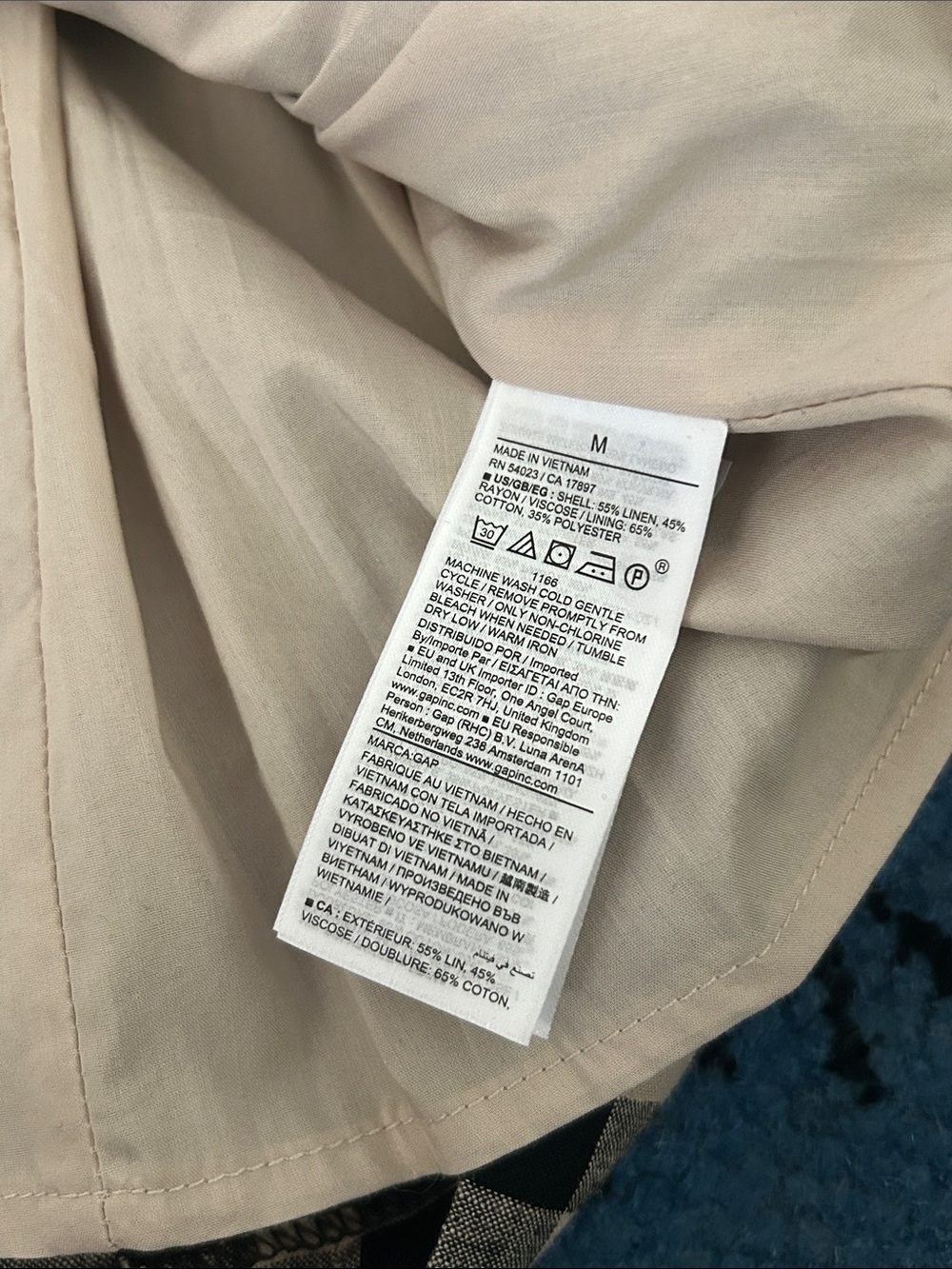 Linen blend mini dress - Picture 4 of 4